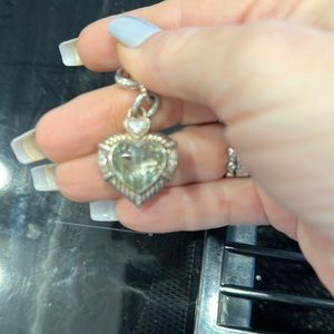 Judith Ripka Pendant ClearHeart-  925.